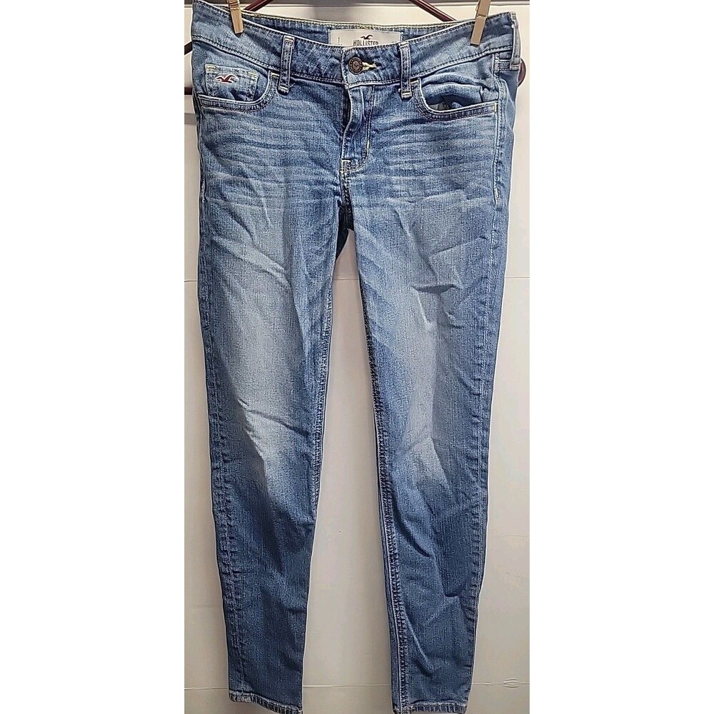 Hollister Social Stretch Jeans Womens Size 1  Dark Wash W 25 L 27‎